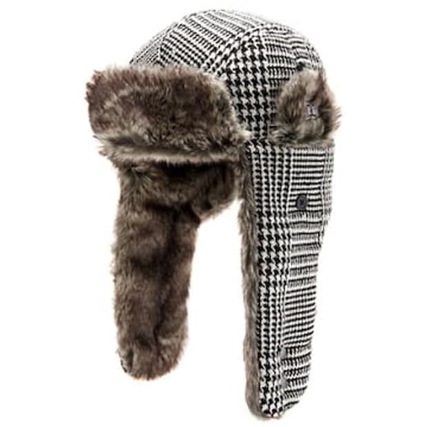 뉴에라 체크 해링본 트래퍼 (군밤모자) Lsize