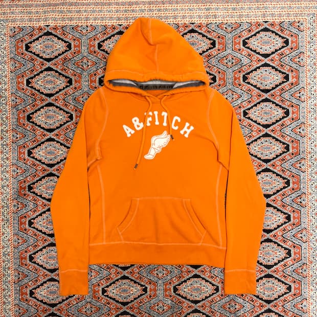 아베크롬비 헤르메스신발 오렌지 기모 후드티셔츠 여성M