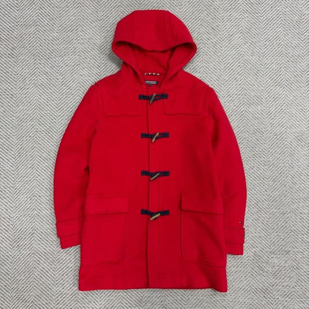 타미힐피거 울 블렌드 더플코트 v1133