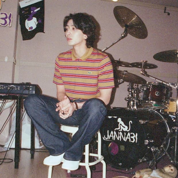 105) 라코스테 라이브 신형 스트라이프 코튼 폴로 셔츠 반팔 카라티