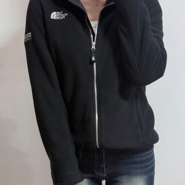 The North Face 블랙 후리스 집업