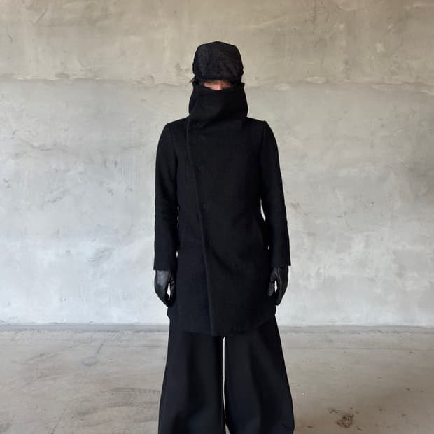 The viridi anne 하이넥 울 코트 