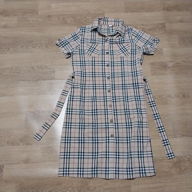 여성 77 정도 반팔 원피스