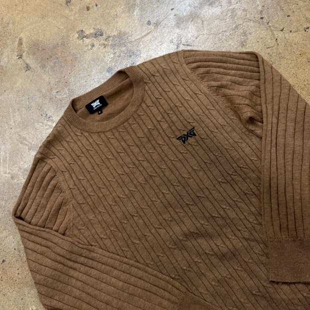 [정품/XL] PXG 케이블 니트 브라운 b10