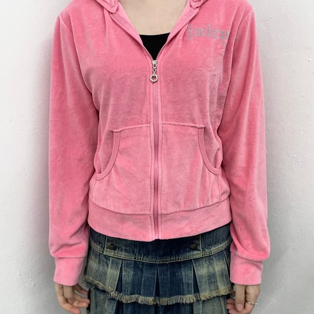 핑크 벨벳 핫픽스 후드집업