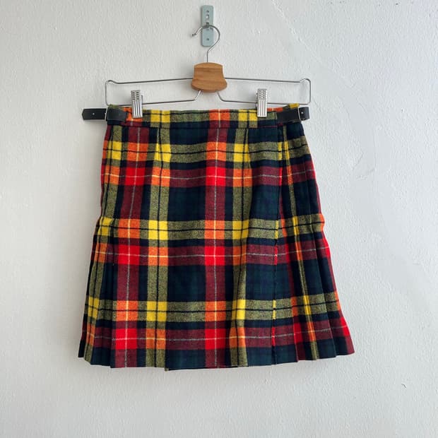 일본 빈티지 램스울 스커트