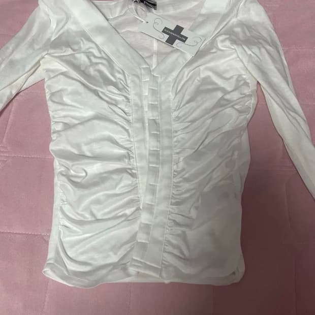 플리즈노팔로우 칸델라 롱슬리브 탑 화이트