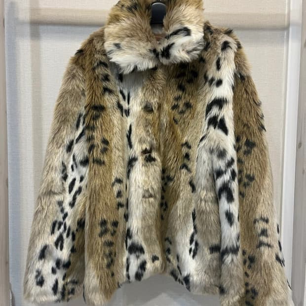 오네갸루 히메갸루 레오파드 퍼자켓