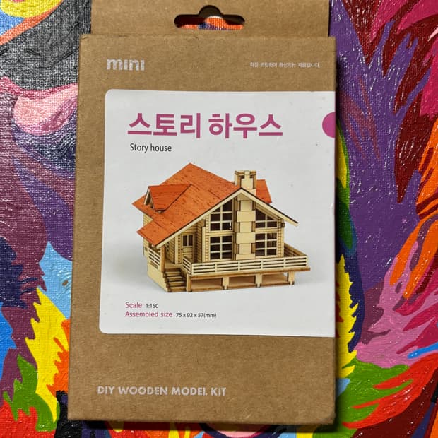 미개봉) 미니 스토리 하우스 피규어 조립 인테리어 소품 디오라마