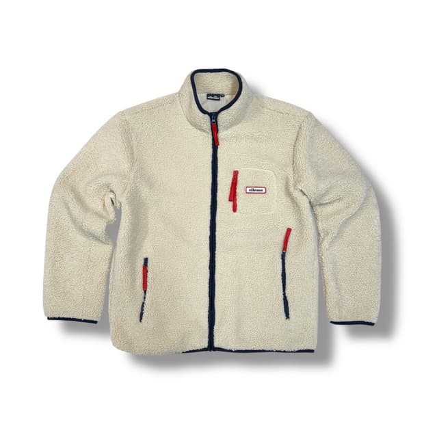 엘레쎄 아이보리 뽀글이 플리스 자켓 (XL)  