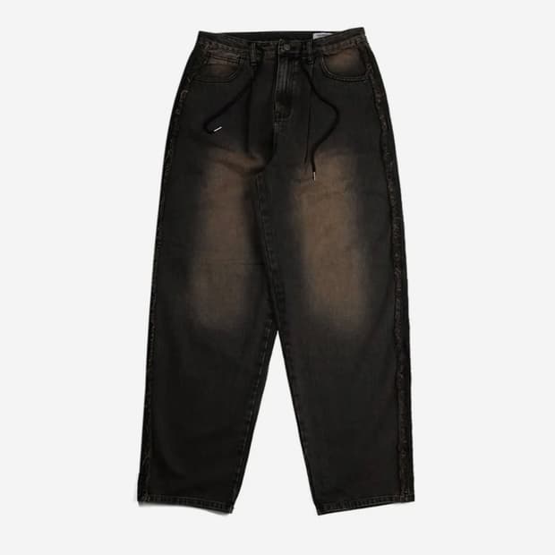 미드 90 사이드 라인 루즈핏 데님 팬츠