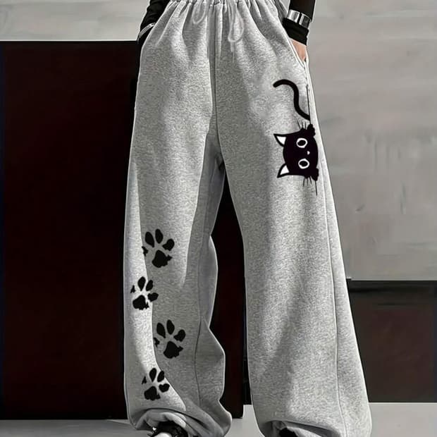 새상품 | 고양이 회색 츄리닝