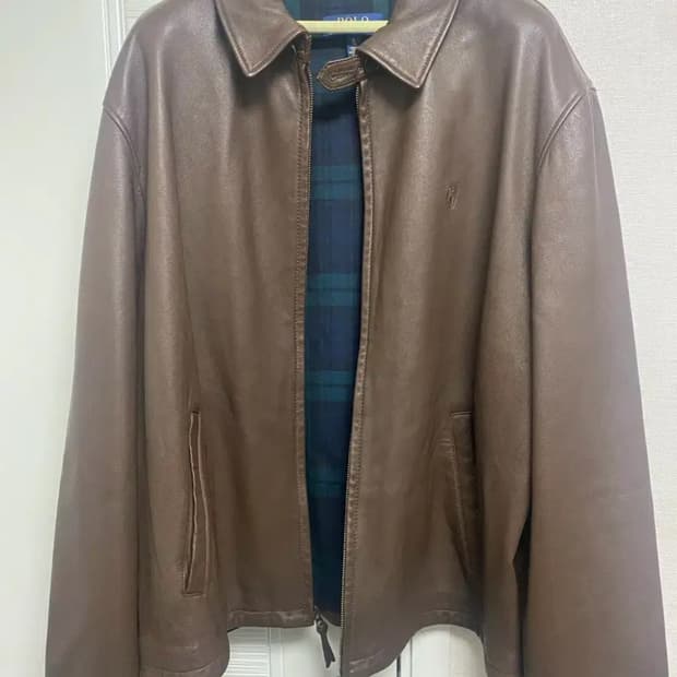 폴로 랄프로렌 램스킨 가죽자켓 XL