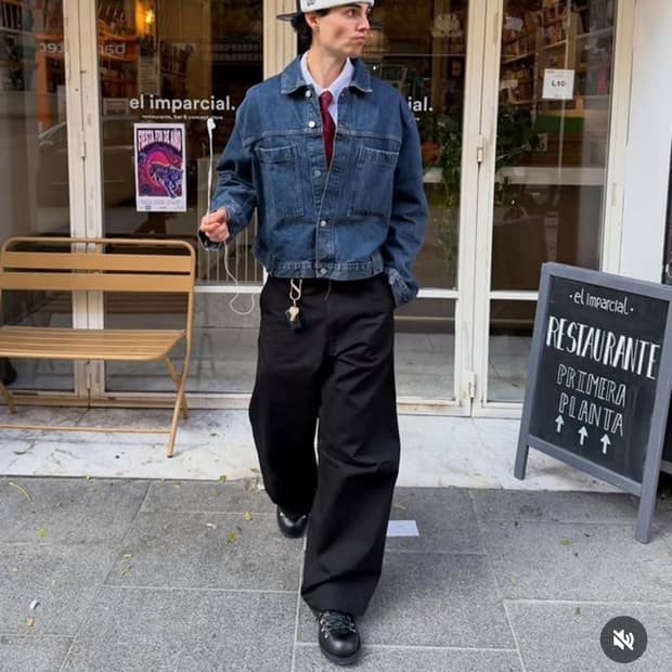 새제품M) 브릭스톤 케이블 데님 트러커 자켓 인디고 블루