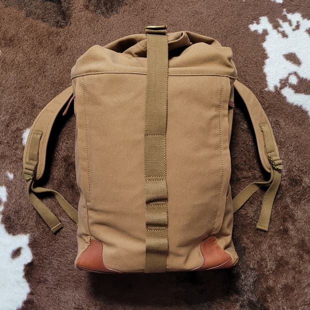 미국 직구 새제품 오르비스 하드 캔버스 가죽 백팩