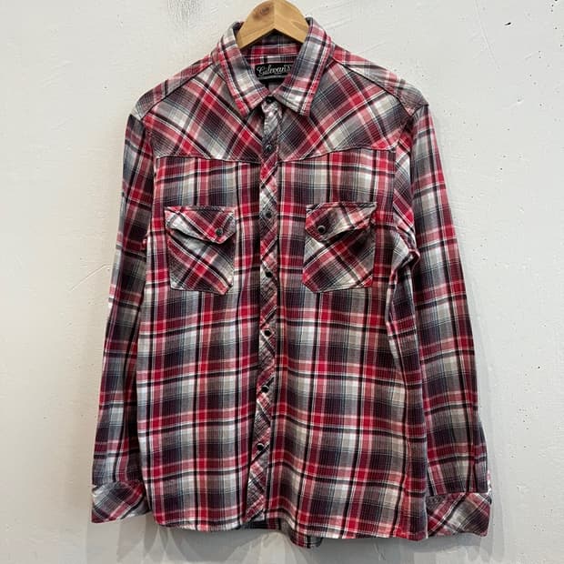 JPN 웨스턴 체크셔츠