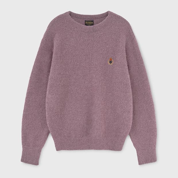 [L]24fw 헤리티지플로스 알파카 니트 핑크