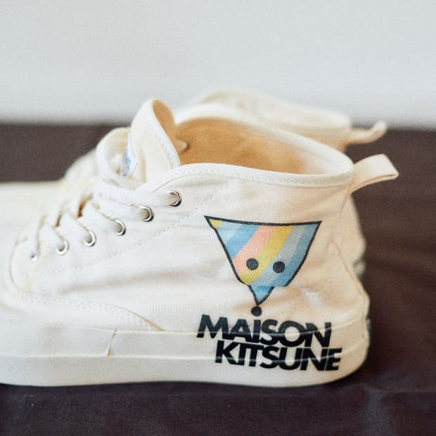 메종키츠네 하이탑 스니커즈 