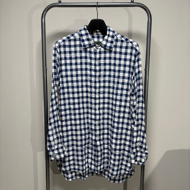 xs) casey casey 케이시케이시 깅엄 체크 셔츠