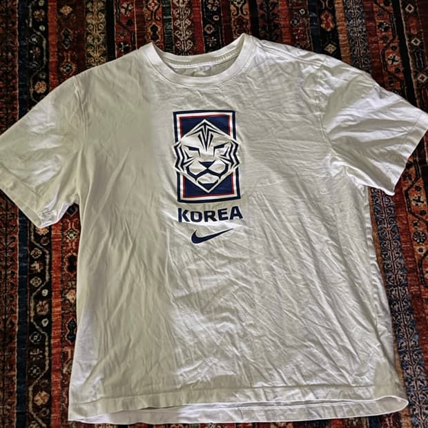 나이키 대한민국 국가대표 호랑이 로고 반팔 티셔츠