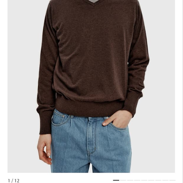 유스youth cotton cashmere v neck knit 브이넥
