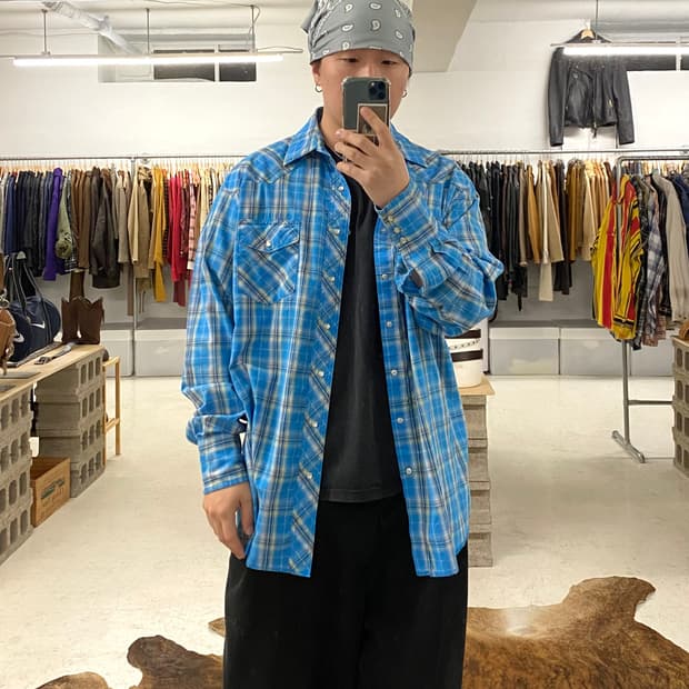 WRANGLER ombre western shirts 랭글러 옴브레 셔츠