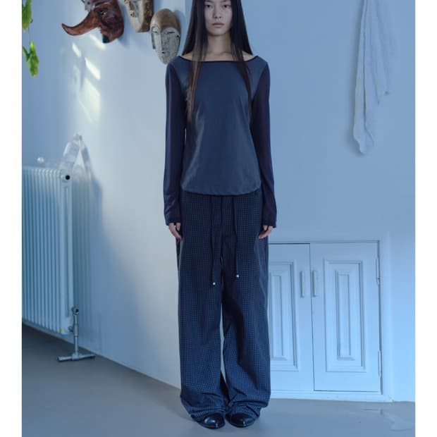 베르소 Sheer Layered Sleeve Top 슬리브 탑 파르벵