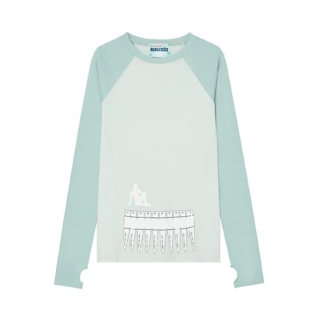 몽진존 mjz MAGAZINE LONG-SLEEVE TOP MINT