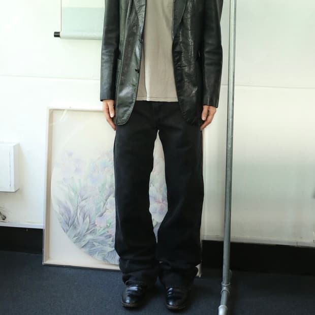 갭 블랙 부츠컷 팬츠