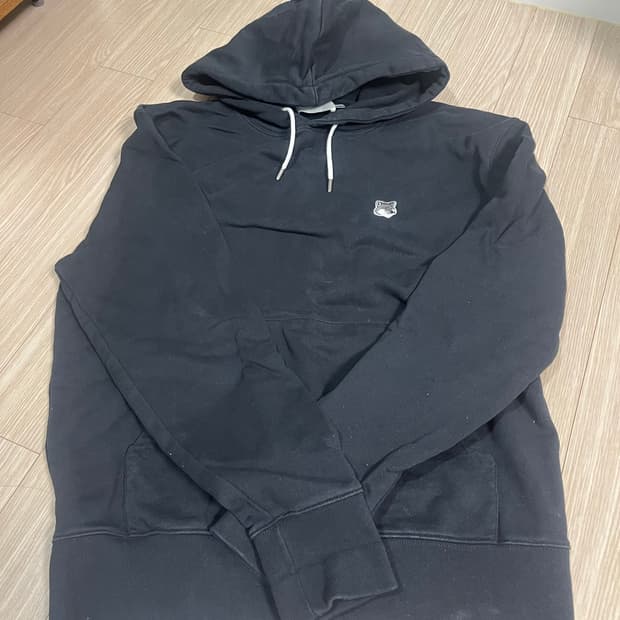 메종키츠네 그레이폭스 후드 L