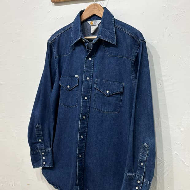 Carhartt 칼하트 90‘s 데님 웨스턴 셔츠