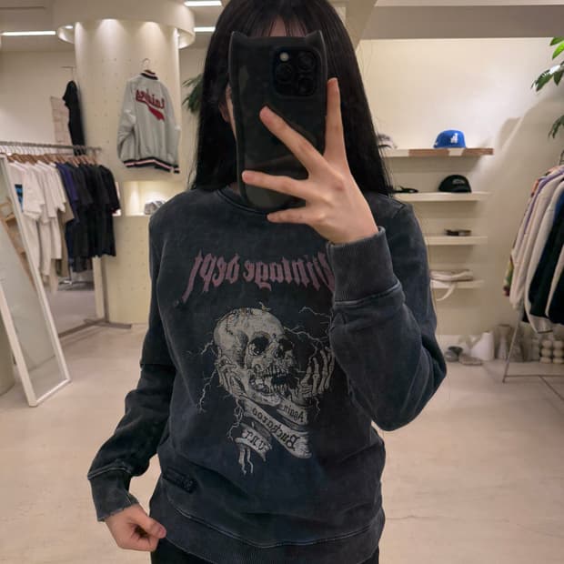  버커루 y2k 빈티지 디테일 맨투맨 U3