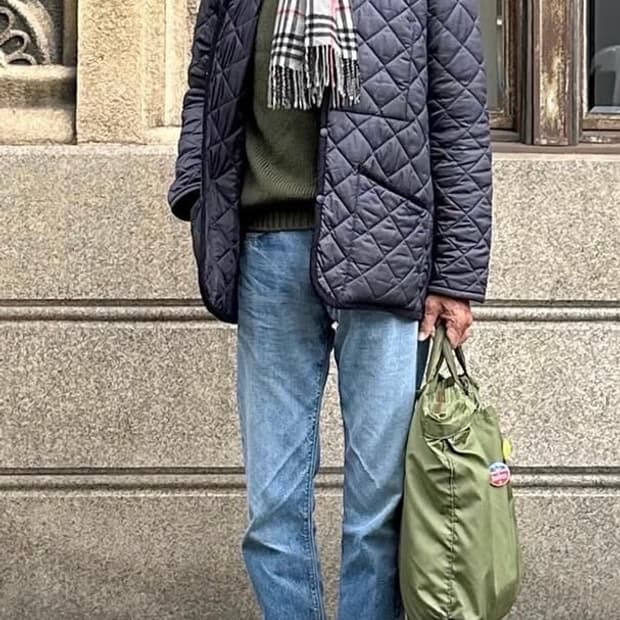 라벤햄 퀼팅자켓 네이비 L