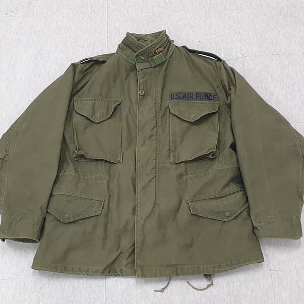 미군 오리지널 m65 필드자켓 미디움숏 '80년도 A+급 내피포함