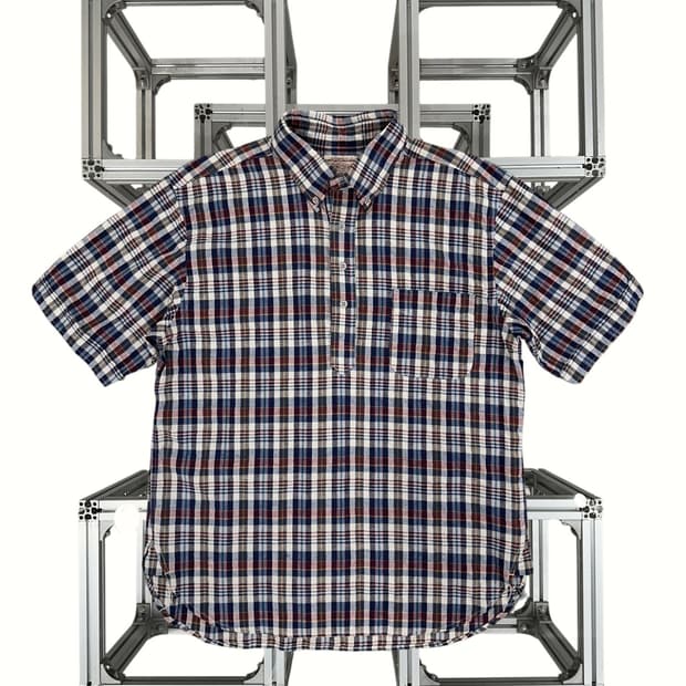 BONCOURA Madras Check Anorak Shirt