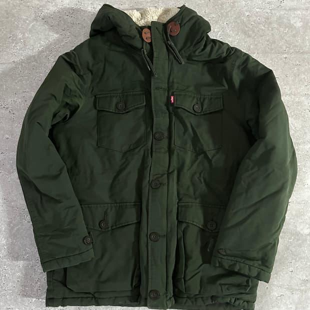 리바이스 올리브 쉐르파 파카 자켓 L~XL