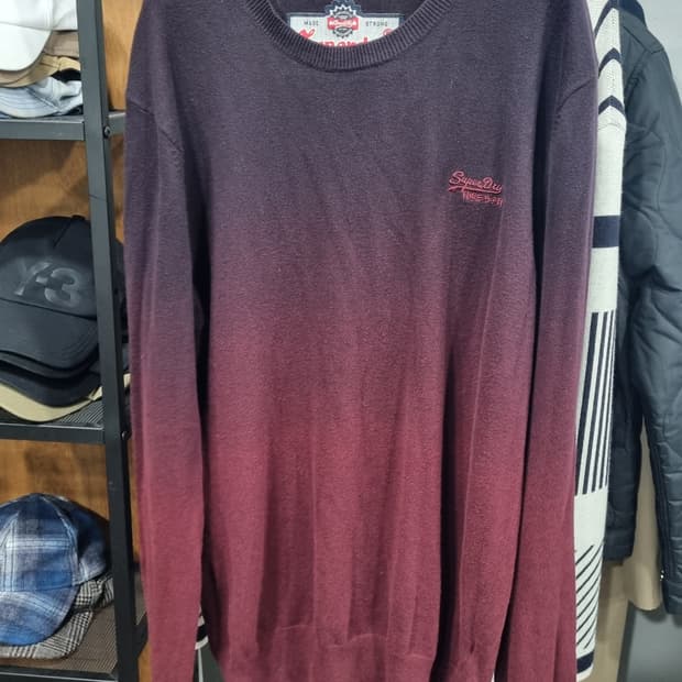 슈퍼드라이 그라데이션 투톤 니트티 100(L)