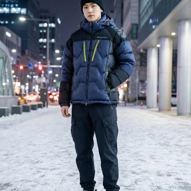 디스커버리 익스페디션 헤비 구스다운 패딩
