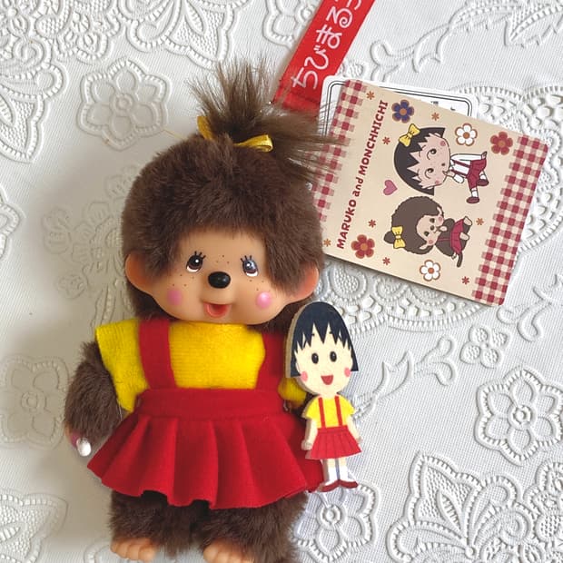 마루코는 아홉살X몬치치 여아 인형 키링