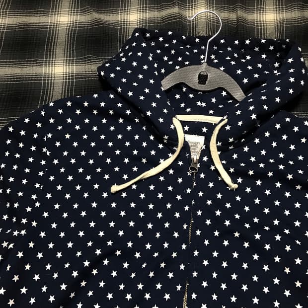 재팬 00s 별 네이비 2way 후드집업 소프넷 바이브 y2k