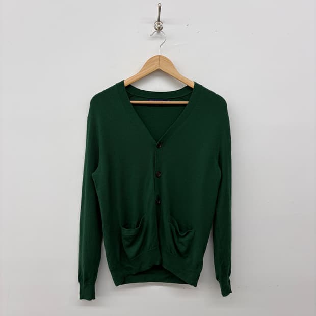 폴로 골프 남성 그린 가디건 S