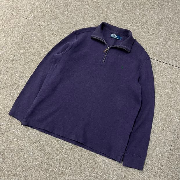 폴로 랄프로렌 반집업 니트