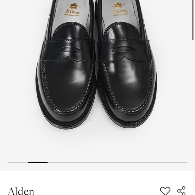 알든 987 로퍼 블랙 us 8D 새상품 풀박스