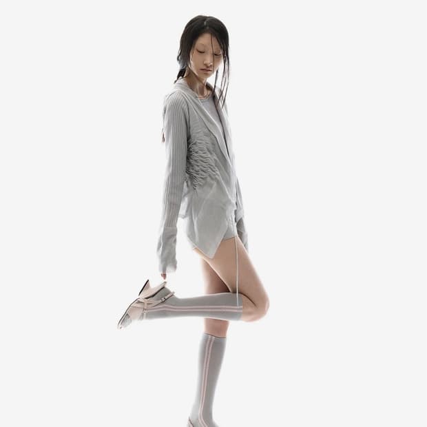 오호스 러플 드레이프 가디건 2