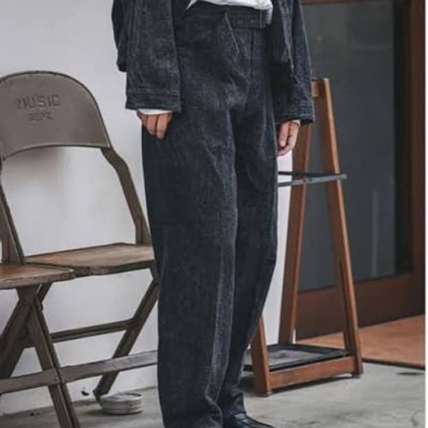 [2] 22SS 코모리 벨티드 데님 네이비