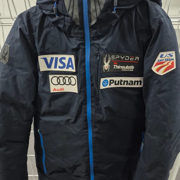 스파이더 정품 남성 95사이즈 스파이더 US스키팀 오리털 패딩 팝니다
