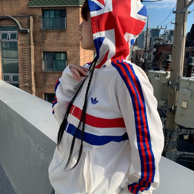 아디다스 대장급 신 영국 후디 트랙탑