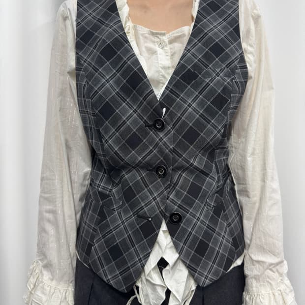 enjoy check vest