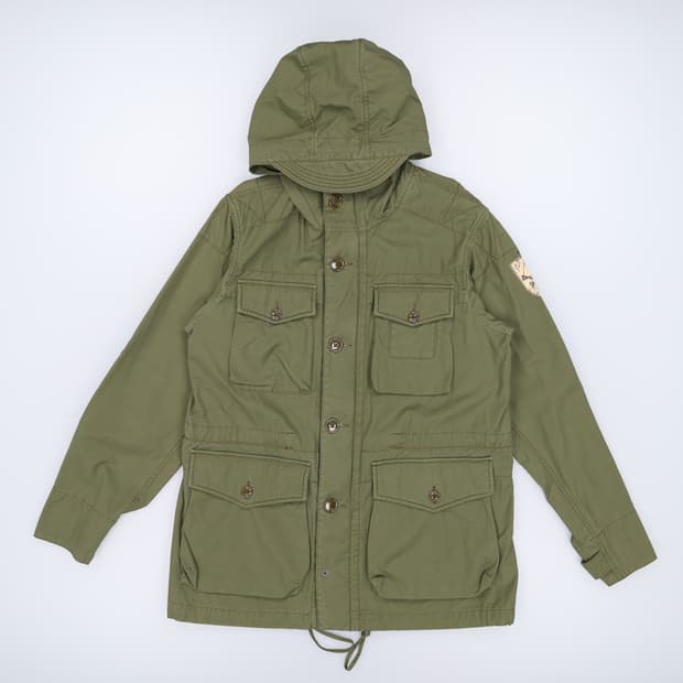L 폴로 진스 스컬패치 M-43 밀리터리 야상 자켓 4114