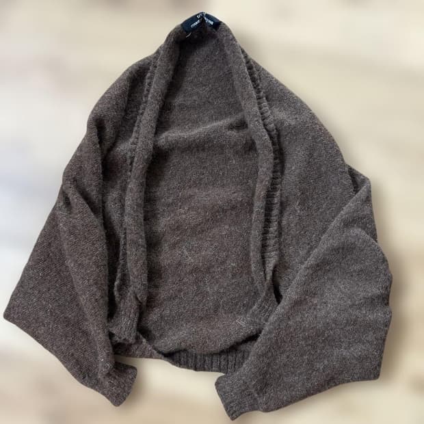 tricot comme des garcons wool cardigan